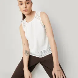 Code by Lifestyle White Self Design Top-image-0