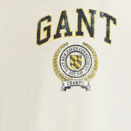 Gant Cream Cotton Regular fit T-Shirts image 5