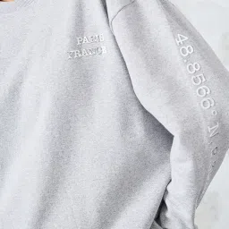 Styli Grey Cotton Printed Sweatshirt image 5