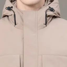 Red Tape Brown Regular Fit Hooded Jacket image 5