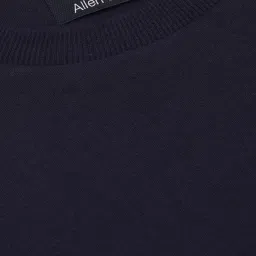 Allen Solly Navy Cotton Regular Fit Sweatshirt image 5