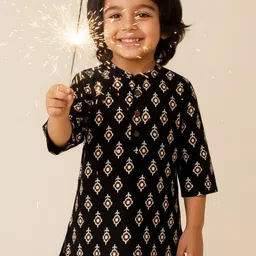 L R TEXTILES Boys Ethnic Motifs Printed Block Print Kurta-picture-44
