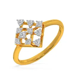 Kisna Diamond & Gold Jewellery Melanie 14k (585) Diamond & Gold Ring For Women-picture-39