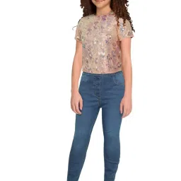 Allen Solly Junior Peach Embellished Top image 5