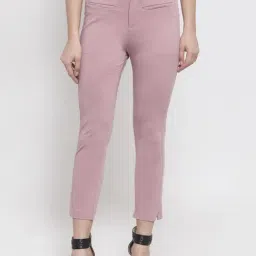 Global Republic Pink Slim Fit Trousers-image-64