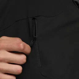 Puma Black Regular Fit Colour Block Sports T-Shirt image 5