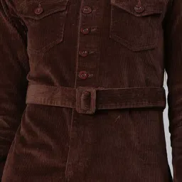 showoffff SHOWOFF Brown Regular Fit A Line Dress image 5