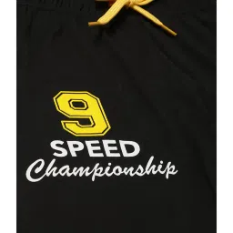 Plum Tree Kids Red & Black Printed Joggers (Pack Of 2) image 5