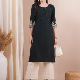Fashor Green Regular Fit Kurta image 5