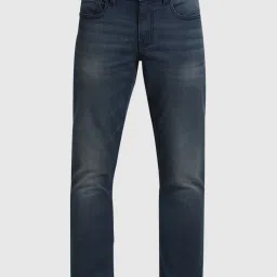 Jack & Jones Dark Blue Denim Cotton Slim Fit Jeans image 5