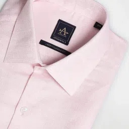 Arrow Pink Cotton Regular Fit Texture Shirt image 5