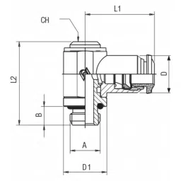 RS PRO Push-in Fitting to Push In 8 mm Threaded-to-Tube, 1977862 (Bag of 10 pcs) image 3