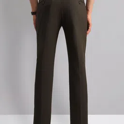 AD By Arvind Men Self Design Regular Fit Trousers image 3