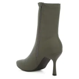 London Rag Women's Khaki Stiletto Booties image 5