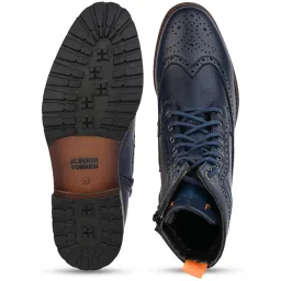 Alberto Torresi Navy Brogue Boots image 5