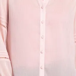 SHAYE Pink Regular Fit Shirt image 5