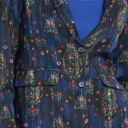 SHAYE Multicolor Floral Print Blazer image 5