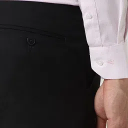 Van Heusen Pink Cotton Regular Fit Texture Shirt image 5