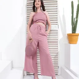 KASSUALLY Pink Maxi Co-Ord Set-picture-24