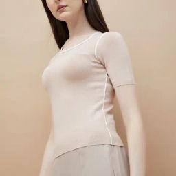Code By Lifestyle Beige Regular Fit Top-picture-18