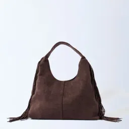 Westside Brown Fringe Detailed Shoulder Bag-picture-12