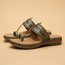 ERIDANI Women Embellished One Toe Flats-picture-26