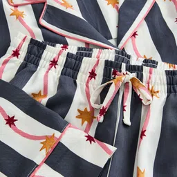 NEXT Striped & Printed Pyjama Set image 4