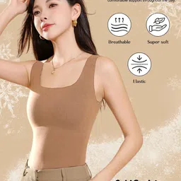 CareDone Lightly-Padded Square Neck Camisole image 5