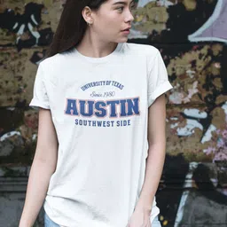 DressBerry Typography Printed Round Neck Cotton T-shirt-image-68
