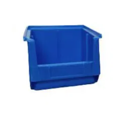 Avsar Plastic 200x125x100 mm Blue FPO Crate Bin 15 Capacity 3 Kg Approx (Pack of 9) image 4