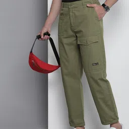 The Indian Garage Co Relaxed Chinos Trousers-image-58
