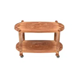 Swagath Sandal Wood Melamine Finish Plastic Coffee Table for Cafe, Home, and Living Room-picture-19