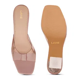 lavie Women Lavender Colour Open Toe Fancy Glass Heels image 4