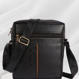 Fashion twist Unisex Textured Messenger Bag-picture-45