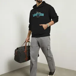 NOBERO Men Graphic Oversized Sweatshirt image 3