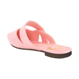 Shoetopia Solid Slip On Mules - Pink image 3