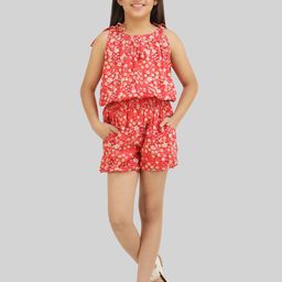 BEING NAUGHTY Girls Floral Print Playsuit-picture-5