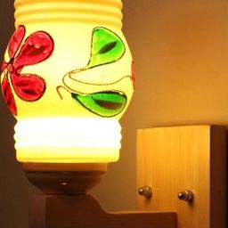 Somil Premium Designer Glass Wall / Night Lamp Elegant & Stylish Dcor Accent for Modern Interiors, color- Multicolour, Size- 20 X 25 X 24.5 CM-picture-45