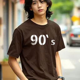 MaverIQ Men Typography Printed Round Neck Cotton Oversized T-shirt-picture-29
