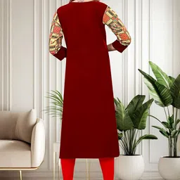 KHANJAN FASHION Printed Straight Kurta image 2