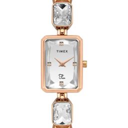 Timex Fria Women Silver Rectangular Analog Watch - TWEL16905-picture-18