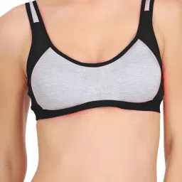 AROUSY Black & Red Cotton Bra Panty Set - Pack Of 3 image 5