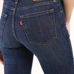 Levi's 724 Blue Cotton Slim Fit Jeans image 5