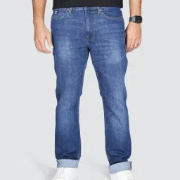 Lee Blue Rodeo Straight Fit Mid Rise Jeans-picture-10