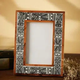 Fabindia 'Trushita' Black & Brown Mdf Photoframe - Set of 1-image-11