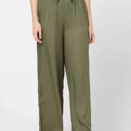 Vero Moda Green Straight Fit Drawstring Pants-image-52