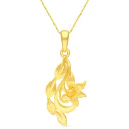 Malabar Gold and Diamonds 22k Gold Floral Pendant without Chain for Women-picture-19