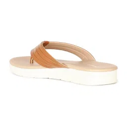 Bata Women's Tan Thong Sandals image 5