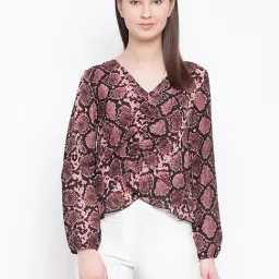 Marie Claire Pink Printed Top-image-17