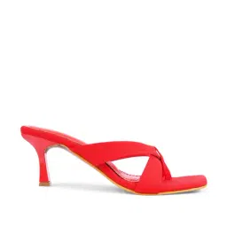 Clog London Women's Red Toe Ring Stilettos image 3
